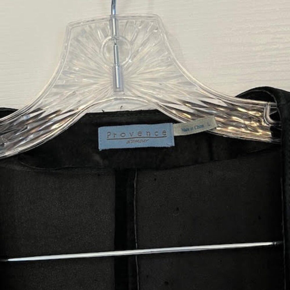 Suede Leather Ruffle Duster - Picture 4 of 9